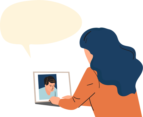 Woman Using her Laptop